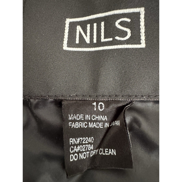 Nils Ski Snow Board Jacket Women 10 Black Thermal Soft Shell Zip Hood Pockets - Picture 2 of 16